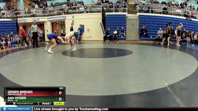 132 lbs Round 1 (4 Team) - Sam Mosier, Delta vs Jensen Bridges, Indiana Creek