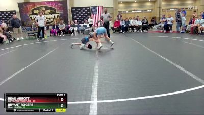 84 lbs Round 1 (8 Team) - Beau Abbott, Cleveland Wrestling vs Bryant Rogers, Team Minion