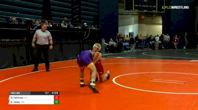 133 lbs Consi of 16 #2 - Dj Fehlman, Lock Haven vs Rudy Yates, Northern Iowa