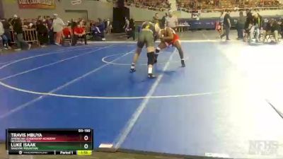 D3-190 lbs Semifinal - Luke Isaak, Shadow Mountain vs Travis Mbuya, American Leadership Academy Ironwood HS