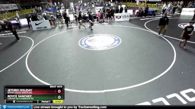 92 lbs Quarterfinal - Royce Sanchez, Laguna Hills Hawkeye WC vs Jethro Holiday, Rough House Wrestling