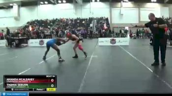 116 lbs Semis & Wb - TaQwai Seburn, Limestone University vs Amanda McAleavey, Lindenwood University