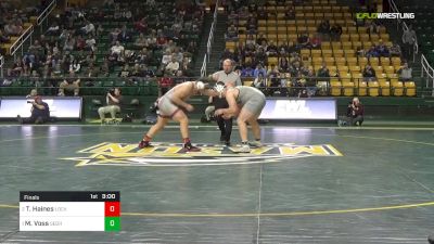 285 lbs Final - Thomas Haines, Lock Haven University vs Matt Voss, George Mason University