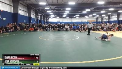 58 lbs Quarterfinal - Tyler Zifzal, Mountain Man Wrestling Club vs Jace Gremling, Legacy Wrestling Academy