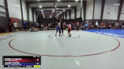 117 lbs Quarterfinal - Ayden Alvarado, Hillsboro Mat Club vs Kaiden Coates, Twin City Wrestling Club