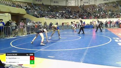 128 lbs Consi Of 16 #2 - Ethan Applebee, Piedmont vs Caden Johnson, Stillwater