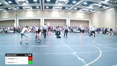 123 lbs Consi Of 32 #2 - Connor Kingsley, Forge Wrestling vs Jaden Borsini, Nevada Elite WC