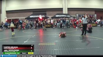 47 lbs Round 3 (4 Team) - Carter Kielbasa, Spatola Wrestling vs Abel Wesolowski, Panhandle All-Stars