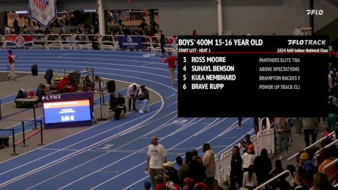 Youth Boys' 400m, Finals 1 - Age 15-16