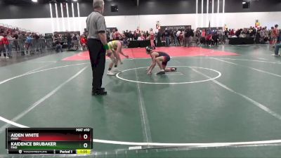 108 lbs Round 2 - Aiden White, MARY vs Kaidence Brubaker, FIND