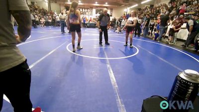 150 lbs Rr Rnd 3 - Addison Pryor, Pryor Tigers vs Brooklynn McKinney, Wagoner Takedown Club