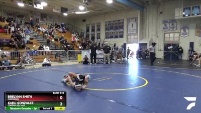 105 lbs Semifinal - Brelynn Smith, Chaparral vs Kaeli Gonzalez, Corona Del Mar