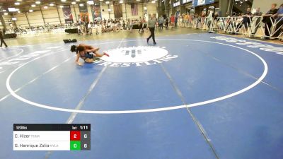 120 lbs Rr Rnd 3 - CJ Hizer, Team Dynamic vs Gustavo Henrique Zolio, Myland Wrestling Academy