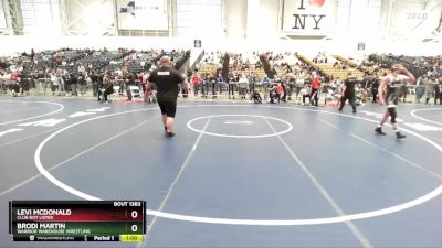 145 lbs Cons. Round 3 - Levi McDonald, Club Not Listed vs Brodi Martin, Warrior Warehouse Wrestling