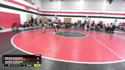 110-120 lbs Cons. Round 1 - Kolten Suddarth, Lathrop Youth Wrestling Club vs Parker Chadwick, Northwest Grapplers