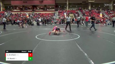 88 lbs Cons. Round 2 - Kenneth Romiti, Caney Valley vs Colton Armfield, Maize Wrestling Club