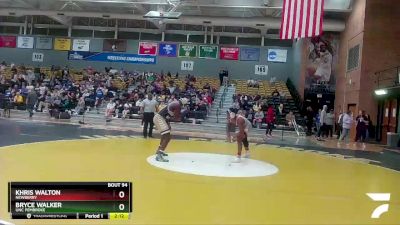 197 lbs Semifinal - Khris Walton, Newberry vs Bryce Walker, UNC Pembroke