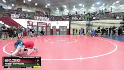 75-82 lbs Cons. Semi - Elisha Parsons, WEBO Youth Wrestling vs Ainsley Hoffmann, Rhyno WA