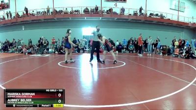 135 lbs Quarterfinal - Aubrey Belser, Franklin Wrestling Club vs Mariska Gorman, Gopher Wrestling Club