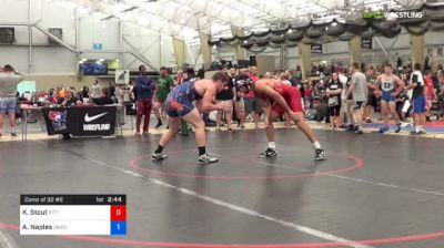 92 kg Consi Of 32 #2 - Kellan Stout, Pittsburgh vs Aaron Naples, Ohio Bobcat Wrestling Club