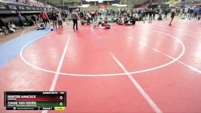 150 lbs Champ. Round 3 - Hunter Hancock, Arizona vs Chase Van Hoven, Legacy Dragons Wrestling