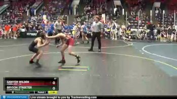 77 lbs Round 3 (4 Team) - Bryson Streeter, Cedar Springs vs Sawyer Wilder, Lowell Red