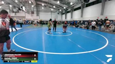 200 lbs Quarterfinal - Jonathan Falcon, Dumas Wrestling vs Rafael Perez, Uvalde Wrestling Club