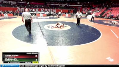 2A 120 lbs Champ. Round 1 - Joseph Young, Rockford (East) vs Deven Casey, Elmhurst (IC Catholic)