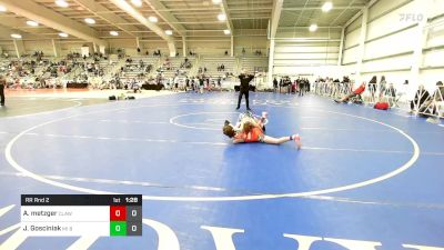 106 lbs Rr Rnd 2 - Aldynn Metzger, Claws Ohio Red vs Jaylen Gosciniak, MI Bad Boys Blue