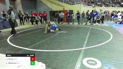 88 lbs Consi Of 32 #2 - Jett Autry, Broken Arrow vs London McGinnis, Victory Christian