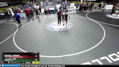 106 lbs Cons. Semi - Kaiden Lepe, Pounders WC vs Samuel Jimenez, Terminators Wrestling Club