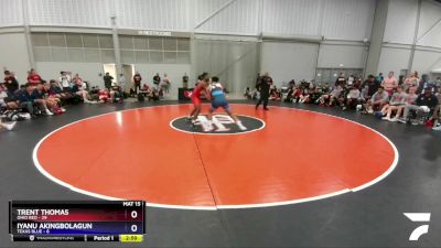 220 lbs Quarters & 1st Wb (16 Team) - Trent Thomas, Ohio Red vs Iyanu Akingbolagun, Texas Blue