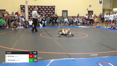 100 lbs Rr Rnd 3 - Elise Gilfoil, K8 Team Nauman vs Luca Giacobbi, K8 Team Round-Up