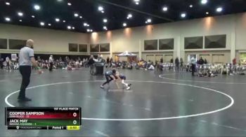 65 lbs Finals (2 Team) - Jack May, Indiana Assassins vs Cooper Sampson, Iowa Black