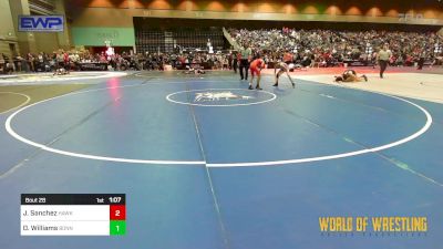 84 lbs Round Of 32 - Jaxon Sanchez, Hawkeye WC vs Owen Williams, Bonneville Wrestling Club