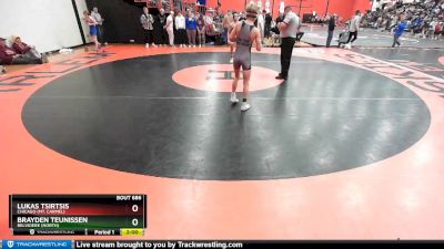 106 lbs Cons. Semi - Lukas Tsirtsis, Chicago (MT. CARMEL) vs Brayden Teunissen, BELVIDERE (NORTH)