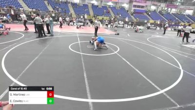 120 lbs Consi Of 16 #2 - Gabriel Martinez, Las Animas Junior High vs Ethan Cowley, Black Fox Wrestling Academy