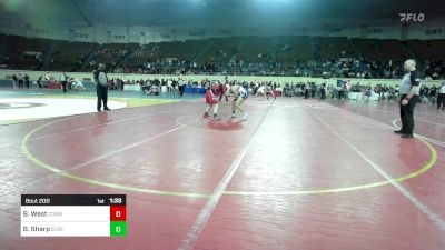 200 lbs Final - Brook West, Comanche Indians vs Bentley Sharp, El Reno