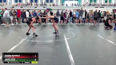 96 lbs Round 2 (6 Team) - Jayden Shangle, Killer Elite vs James Cole, Finger Lakes Elite