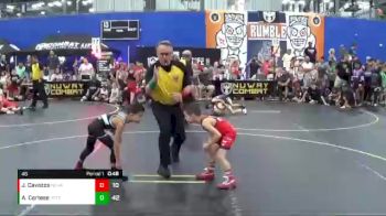 46 lbs Finals (8 Team) - Jett Cavazos, No Escape Wrestling Academy vs Achilles Cortese, Team Gotcha
