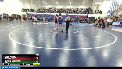 138 lbs Champ. Round 2 - Blaine Leonard, Lake City vs Niko Piazza, Coeur D Alene