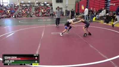 55 lbs Quarterfinal - Ethan Crow, Ironclad Wrestling Club vs Jude Hess, Alpha Elite