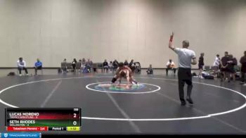 155 lbs Semis & 3rd Wb (16 Team) - Lucas Moreno, Tropics Wrestling vs Seth Rhodes, Wellington