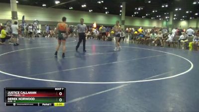 138 lbs Round 3 (6 Team) - Derek Norwood, ACW vs Justice Callahan, Iowa Gables