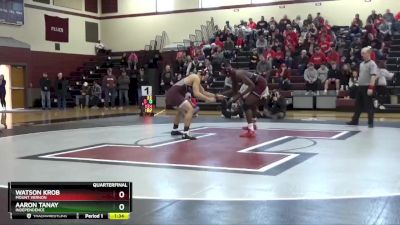 182 lbs Quarterfinal - Watson Krob, Mount Vernon vs Aaron Tanay, Independence