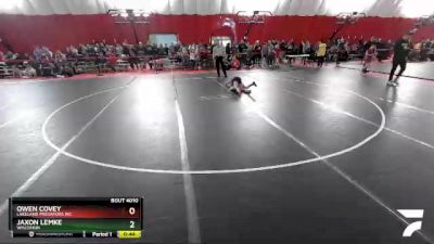 70 lbs Champ. Round 1 - Jaxon Lemke, Wisconsin vs Owen Covey, Lakeland Predators WC