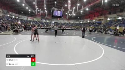 123 lbs Semifinal - Viktoria Odud, Gunnison Middle School vs Eliana Garcia, South Conejos