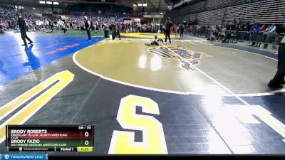 70 lbs 7th Place Match - Brody Fazio, Gig Harbor Grizzlies Wrestling Club vs Brody Roberts, Enumclaw Yellow Jackets Wrestling Club