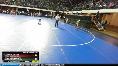 67 lbs Champ. Round 2 - Issac Hernandez, Bettendorf Wrestling Club vs Cooper Jacobs, Outlaw Wrestling Club