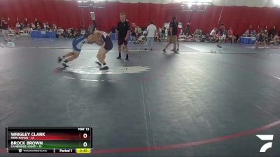 137-138 B Round 1 - Wrigley Clark, Park Rapids vs Brock Brown, Cambridge-Isanti